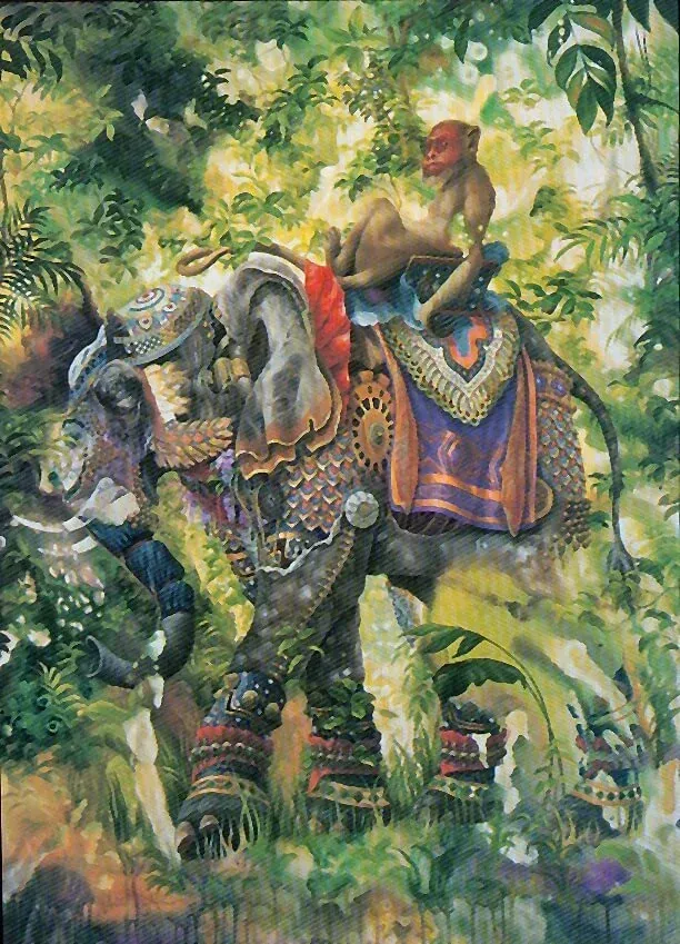 Elephant’s Child, surrealist painting from the Fantasia collection