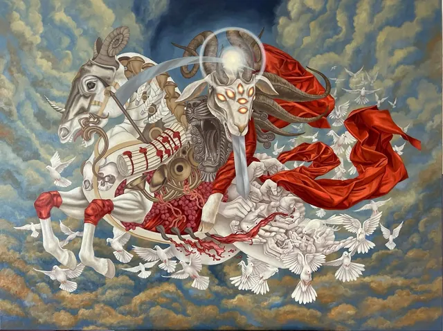 Apocalypsis, surrealist painting from the Spirituality collection
