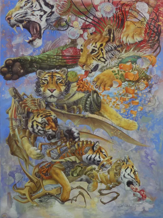 Equivalence of Form, surrealist painting from the Spirituality collection