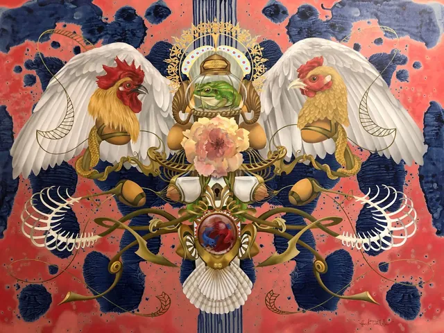 Mischief Maker, surrealist painting from the Spirituality collection